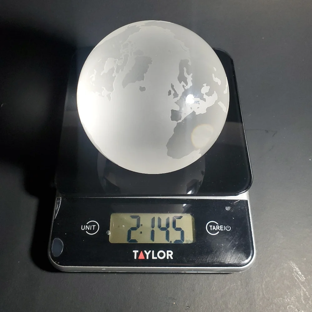 Tiffany & Co Crystal Giftware World Paperweight EUC - Picture 12 of 13